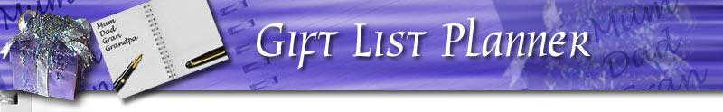 Gift List Planner